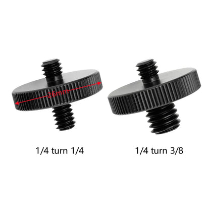 1/4" 3/8" Male Female Thread Screw, Tripod Plate Screw Mount For Camera Flash Tripod Mic, Metal Camera Accessories Mount Adapter