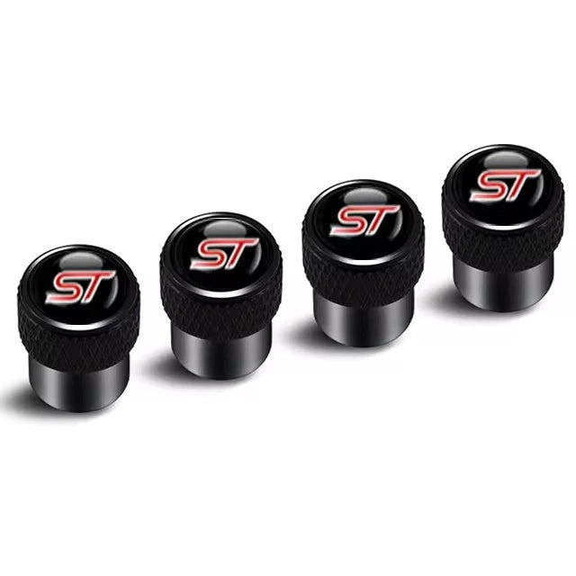 4Pcs/set High Quality Car Valve Caps Stem Case Covers For ST Line Accessories Wheel Valve Dust Caps Tyre Rim Stem Cover For Ford