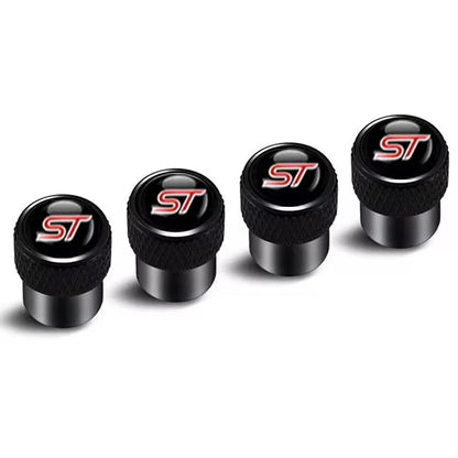 4Pcs/set High Quality Car Valve Caps Stem Case Covers For ST Line Accessories Wheel Valve Dust Caps Tyre Rim Stem Cover For Ford