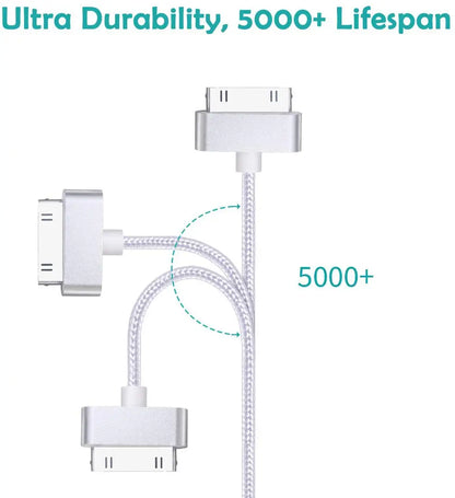 USB Cable Fast Charging for iPhone 4 4s 3GS 3G iPad 1 2 3 iPod Nano touch 30 Pin Original Charger Adapter Data Sync Cord 1m 1.5m