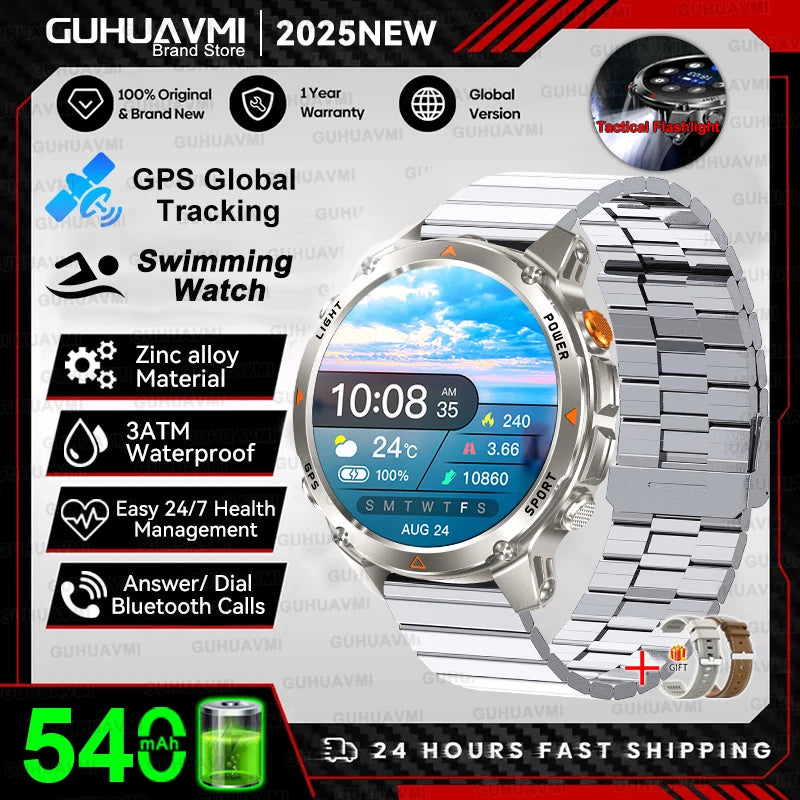 New Professional GPS Sports Smart Watch, Outdoor RIDE Run GPS track Swim Watchs Compass Altimeter, 3ATM Sports Bracelets, men, ladies