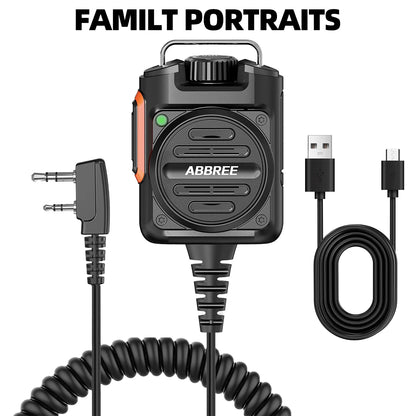Baofeng AR-152 Tactical Remote Speaker Mic K Plug 2 Pin Volume Adjustable For AR-152 UV-5R UV-25 PRO Walkie Talkie Two Way Radio