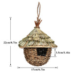 17 Styles Birds Nest Bird Cage Natural Grass Egg Cage Bird House Outdoor Decorative Woven Hanging Parrot Nest Houses Pet Bedroom