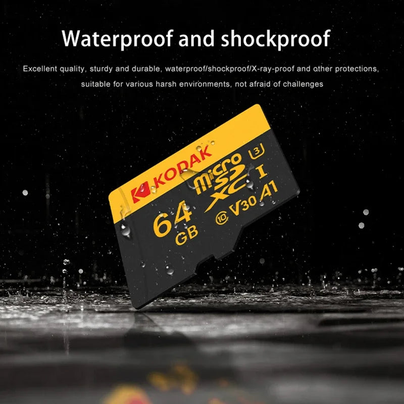 KODAK 100% Original Micro sd Card 32GB 64GB 128GB 256GB Microsd Memory Card Class10 SDXC U3 4K TF Card for Drone Phone