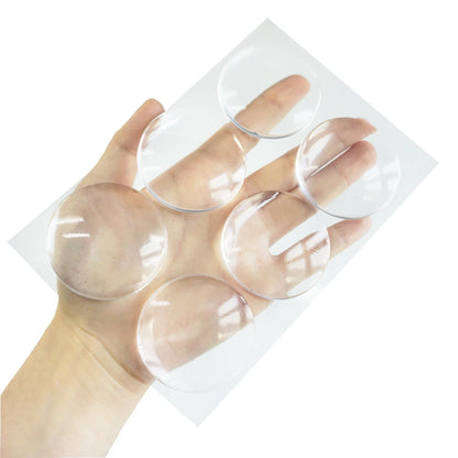 Round Transparent Soft Silicone, Door Stopper, Muffler, Wall Protector, Self-adhesive Door Handles Bumper