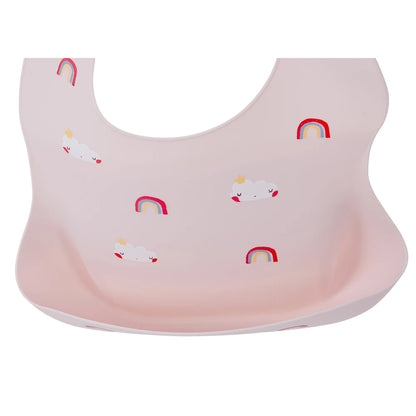 Baberos impermeables para niños, alimentación de bebés, cosas para comer, silicona suave, estampado de dibujos animados de animales, baberos ajustables para probar y alimentar al bebé
