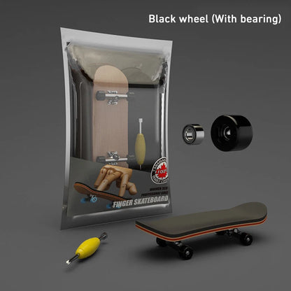 Puzzle Toy Finger Skateboard Maple Wood Fingerboard Hobbies Novelty Anti Stress Sensory Toys For Boy Mini Funny Cute Skate Gift