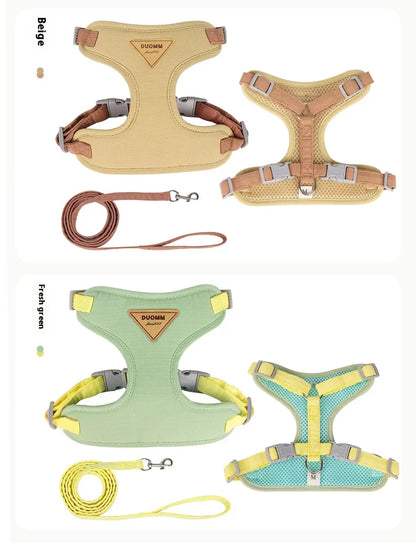 Escape Proof Cat Harness with Leash, Adjustable Soft Vest, Pet Walking Set for Outdoor, Kitty Safety No Pull Comfort Design