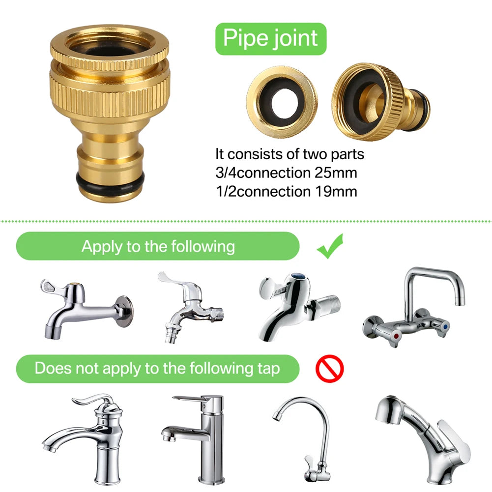 Garden Water Hose Expandable Double Metal Connector High Pressure PVC Reel Magic Water Pipes for Garden Farm Irrigation Car Wash