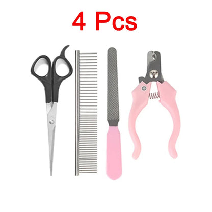 Electrical Pet Clipper Professional Grooming Kit Rechargeable Pet Hair Trimmer Shaver Set Animals Hair Cutting Machine Low-Noise