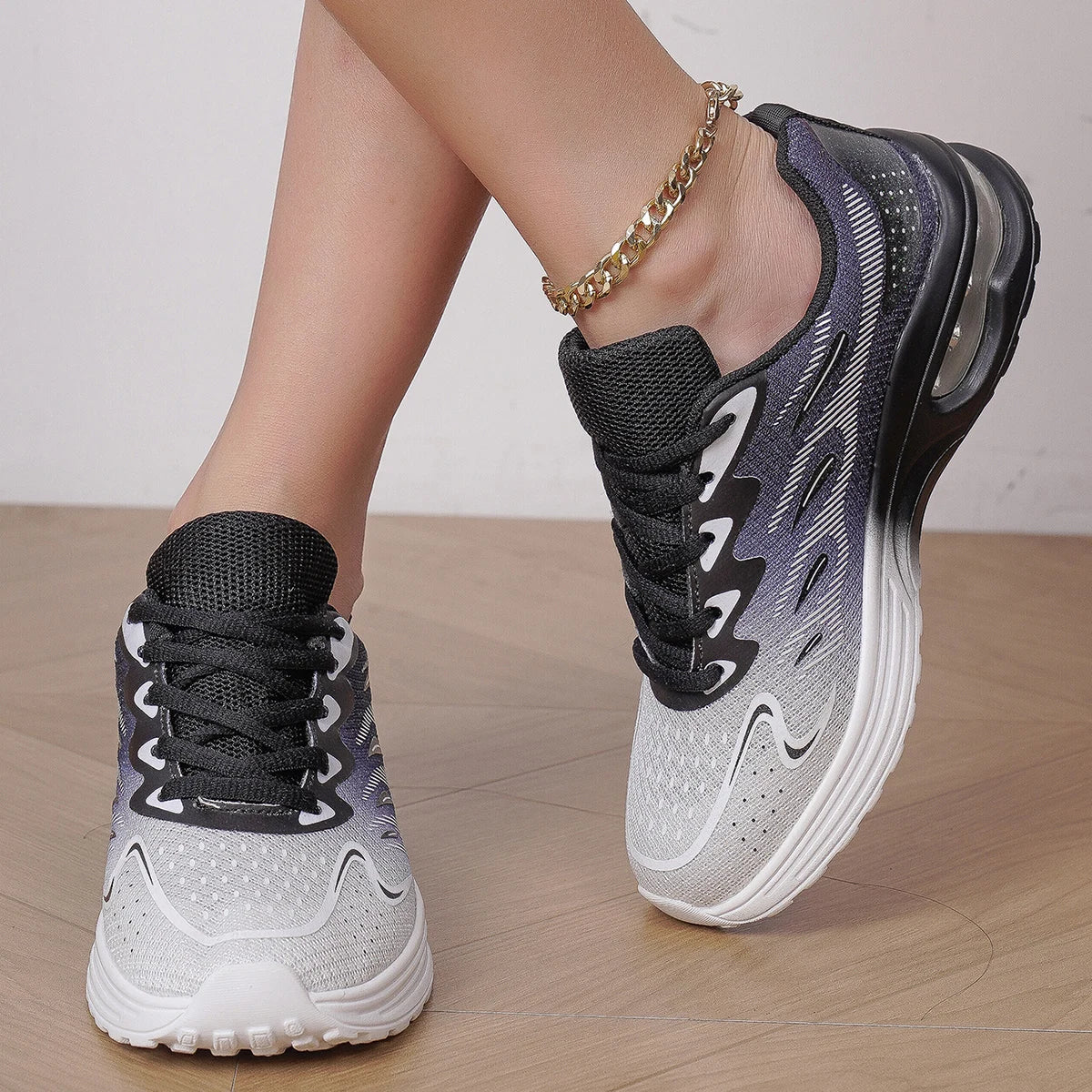 Sneaker Women's Walking Shoes Women's Fashion Air Cushion Mesh Breathable Tennis Sport Shoes