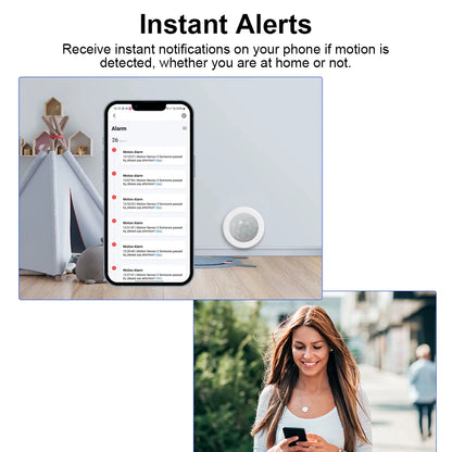 EWelink Zigbee With/Without a Stand PIR Motion Sensor, Human Body Infrared Detector, Security Alarm Sensor Works With APP
