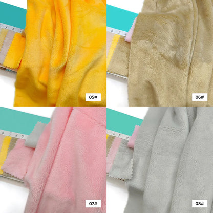 45x50cm 34~66# Plush Fabric For Sewing 5mm Pile Length 100 Polyester Hair Material For Popular Cotton Dolls DIY Handmade Fabric