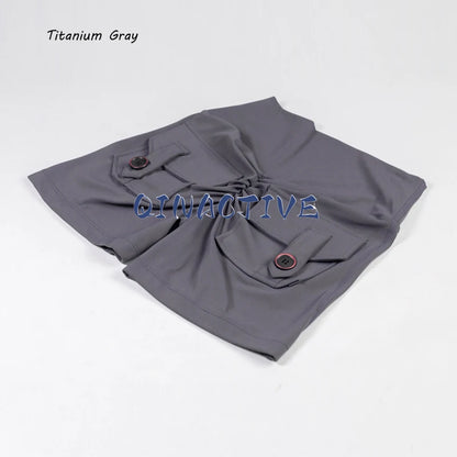 Pantalones Cortos de Yoga QINACTIVE para Mujer con Bolsillos, Fruncidos en los Glúteos, Mallas de Gimnasio de Cintura Alta con Efecto Push Up, Pantalones Cortos Deportivos Sexy para Glúteos, Fitness