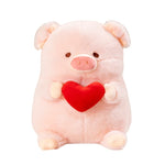 20/30 Cartoon Pig Hold Heart Plush Toys Cute Soft Lovely Stuffed Pillows Dolls For Birthday Festival Gift