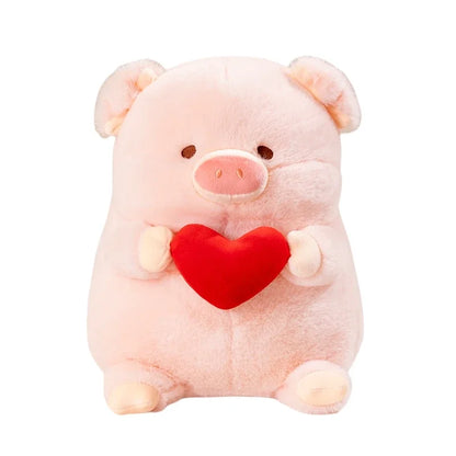 20/30 Cartoon Pig Hold Heart Plush Toys Cute Soft Lovely Stuffed Pillows Dolls For Birthday Festival Gift