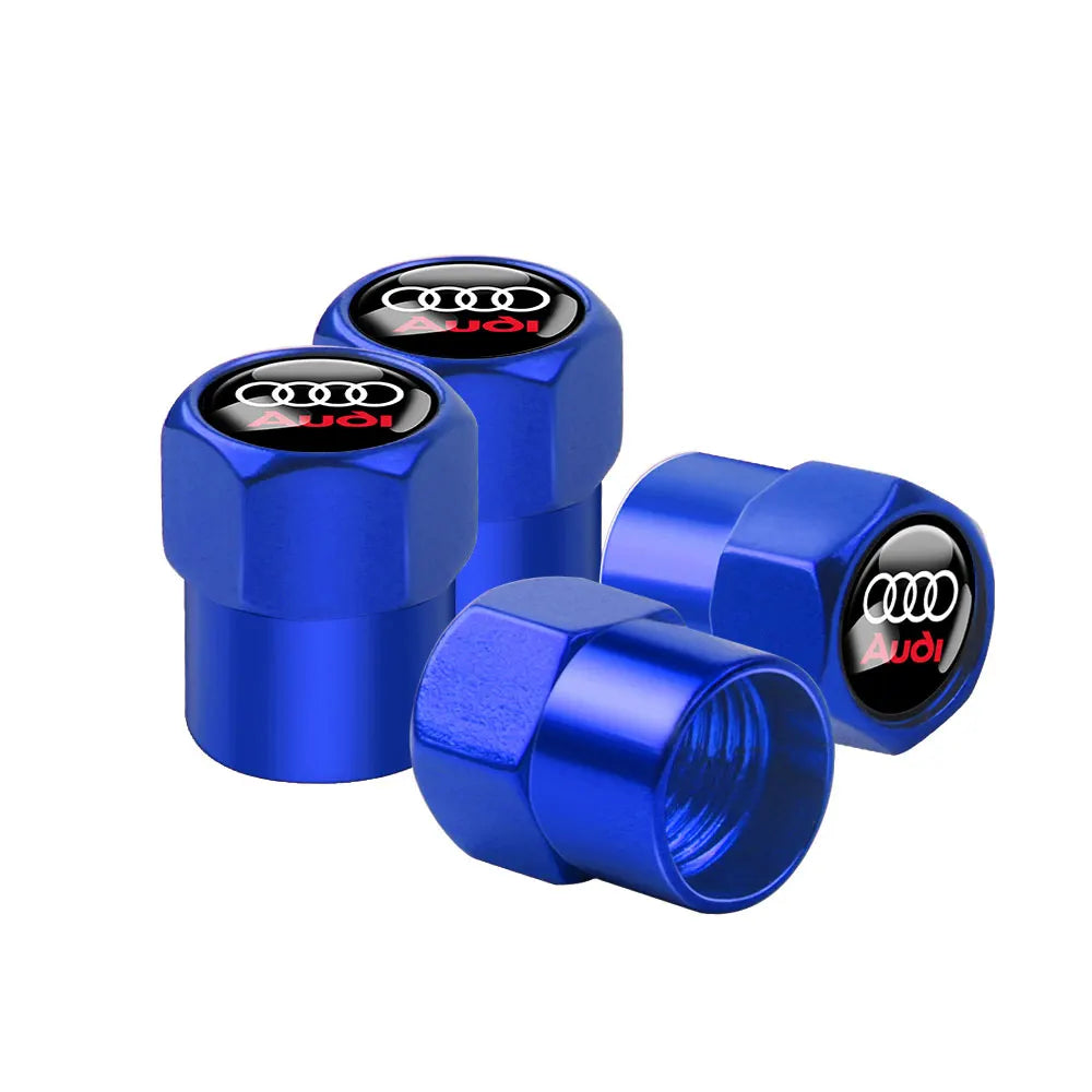 4 tapas de válvula de rueda de coche, accesorios exteriores para AUDI A1 8X A3 8P 8L A4 A5 A6 A7 A8 TT Sportback Sline Q3 Q5 Q7 Q8
