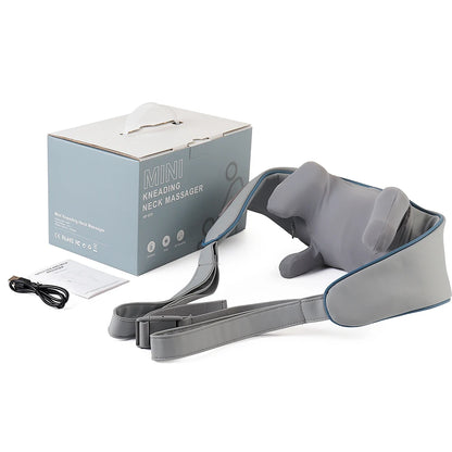Foreverlily 26W Brushless Motor Neck and Shoulder Massager, Wireless Shoulder and Back Kneading Massage Shawl, Neck Masajeador