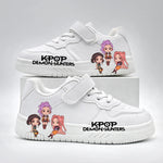 Children's Fashion KPOP Casual Shoes Kids New Design White Sport Shoes Student Boys Girls Anti-slip Outdoor Breathable Sneakers