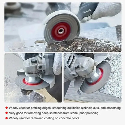 1Pc, Diamond Dry Cutting Blade Disc, Porcelain Ceramic Tile, Turbo Thin Cutting, Marble Concrete Sandstone, 105 115 125mm