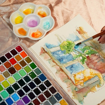 artist watercolor paint 24/36/48/60/98/130colors art set professional drawing pigment art supplies