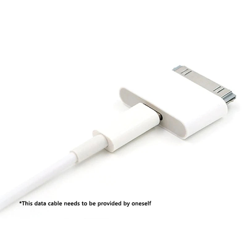 Lighting To 30Pin Adapter 8Pin Male To 30 Pin Female Charging Sync Converter for IPhone 4 4S IPad 2 3 IPod Touch Charger Cable
