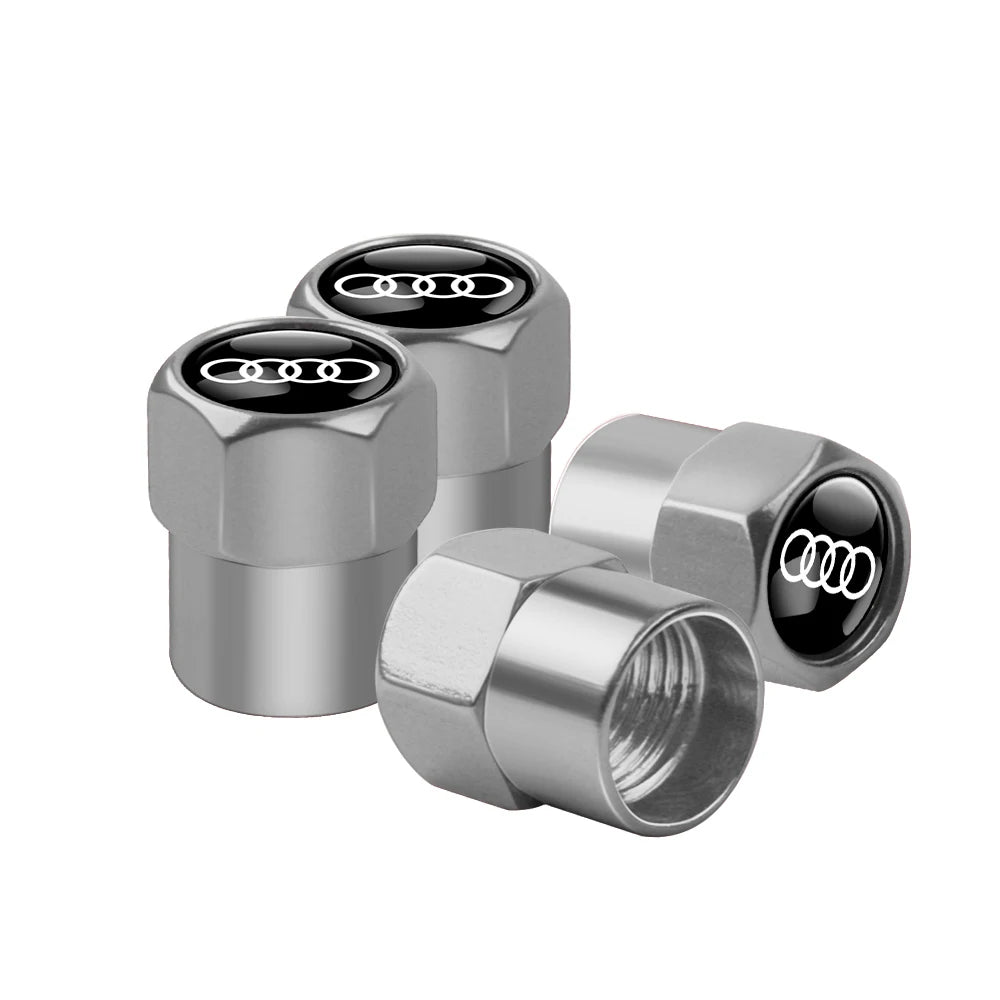 Tapas de válvula de neumático para coche con logotipo, accesorios para Audi Sline RS S TT A1 A2 A3 A4 A5 A6 A7 A8 8P B6 B7 B8 C5 C6