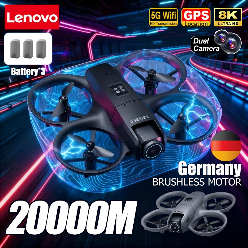 Lenovo D16 GPS Drone 8K Aerial HD Professional Dual-camera Helicopter Optical Flow Positioning Avoidance Brushless Power Drone