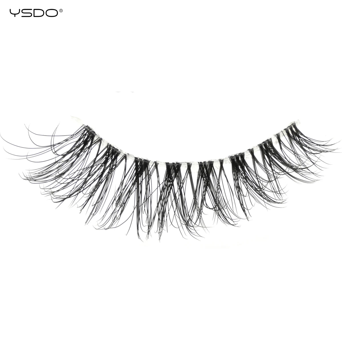 YSDO 5/10 Pairs Half Lashes Cat Eyelashes Soft Natural Clear Band False Lashes Natural Wispy Faux 3d Mink Eyelashes Makeup Tools