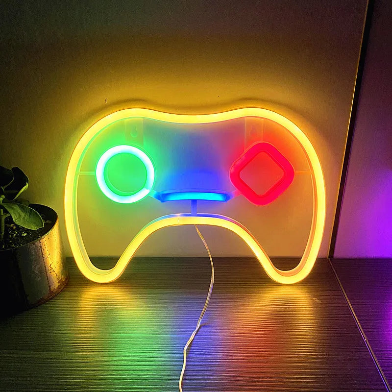 LED Neon Signs for Bedroom Wall Decor, USB Powered Switch LED Neon Light for Game Room, Living Room, Teen Gamer Room Decoration