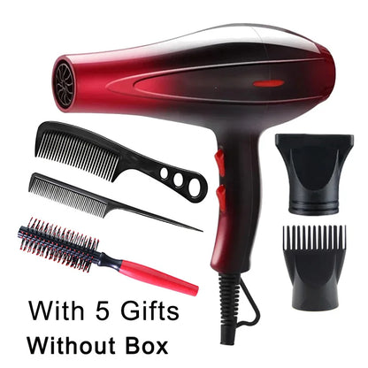 High-Power Ionic Hair Dryer, Fast Heating and Hot/Cold 9 Gears Adjustment Home Professional Hair dryer, Blow Dryer with Accessories