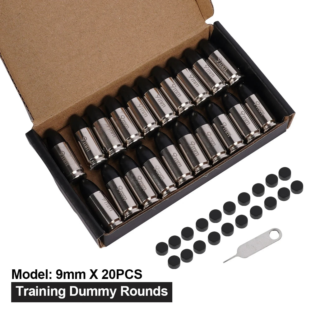 9MM Dummy Round Practice Training Bullets 10/20pcs