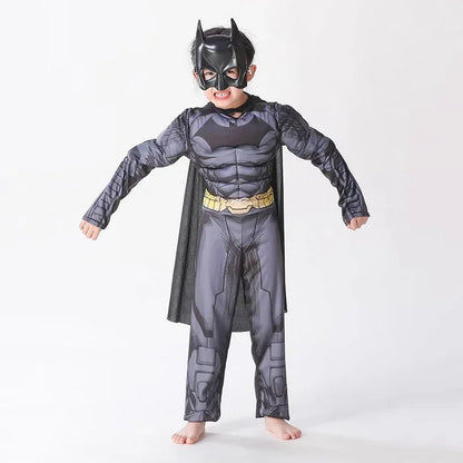 Anime Superhero Batmans Cosplay Muscle Costume Batma Zentai Jumpsuits Bodysuit Suit Halloween Carnival Costumes