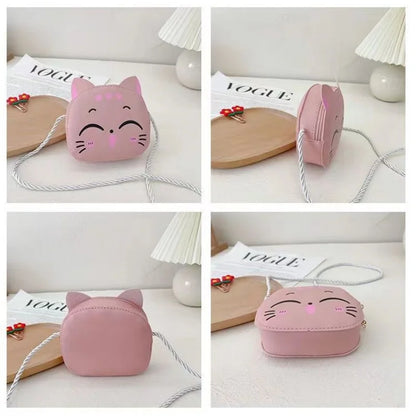 Cartoon Kids Bag, Fashion Cute Cat Crossbody Bag, Coin Wallet Lovely Hand Bags for Boys and Girls, Mini Shoulder Bags