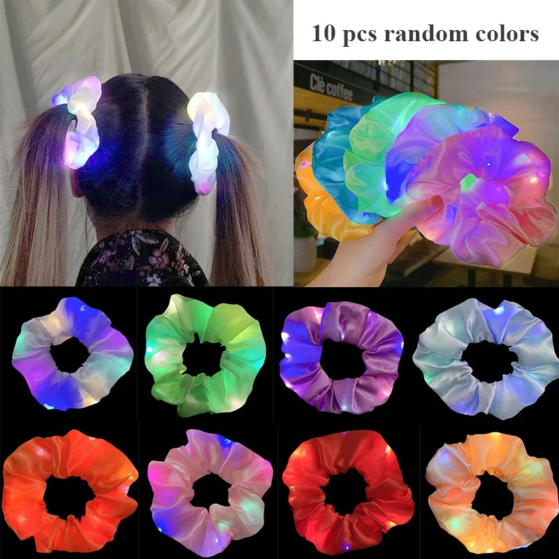 Luminous Cat Ears LED Hair Band Kawaii Accessories Cosplay Supplies Glowing Colorful Headband For Birthday Christmas
