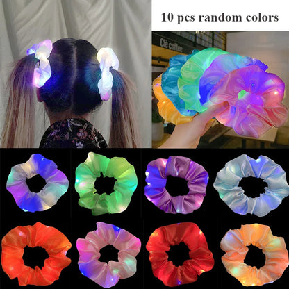 Luminous Cat Ears LED Hair Band Kawaii Accessories Cosplay Supplies Glowing Colorful Headband For Birthday Christmas