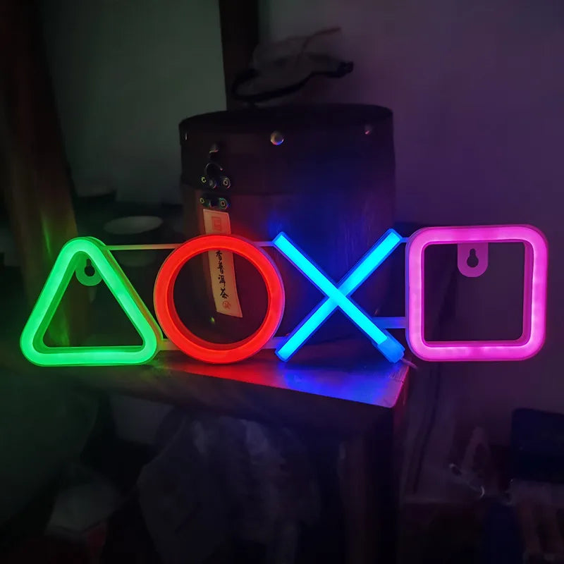 LED Neon Signs for Bedroom Wall Decor, USB Powered Switch LED Neon Light for Game Room, Living Room, Teen Gamer Room Decoration