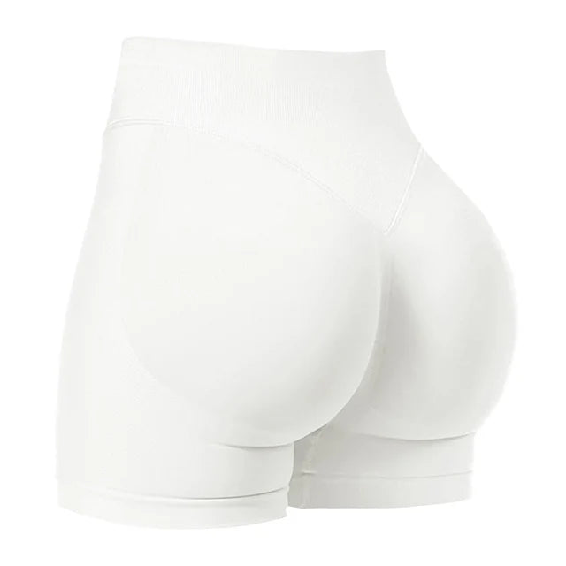 4.5'' Shorts Seamless Low Ribbed Waistband Gym Shorts Scrunch Bum Yoga Shorts Booty High Stretch Running Bike Shorts