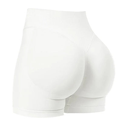 4.5'' Shorts Seamless Low Ribbed Waistband Gym Shorts Scrunch Bum Yoga Shorts Booty High Stretch Running Bike Shorts