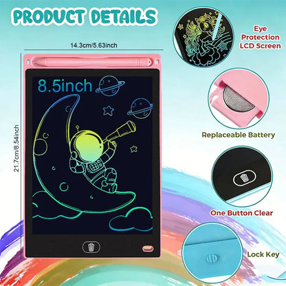 8.5inch LCD Writing Tablet Handwriting Pads Digital Drawing Tablet Portable Electronic Board Doodle Blackboard Educational Toys