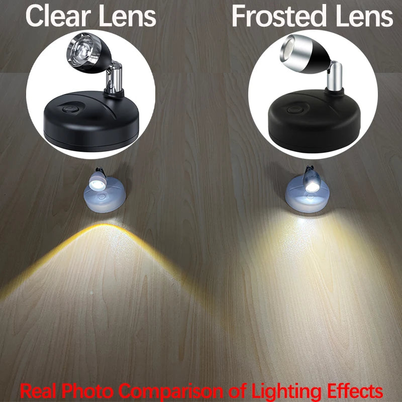 Battery Operated Spotlights, Indoor LED Wireless Spotlight, Indoor 13 Color Uplights with Rotatable Light Head, Stick-on Wall Hallway