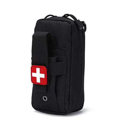 Tactical First Aid Kit Tourniquet Medical Rescue Molle Pouch Survival Gear for Camping Hiking Emergency Preparedness