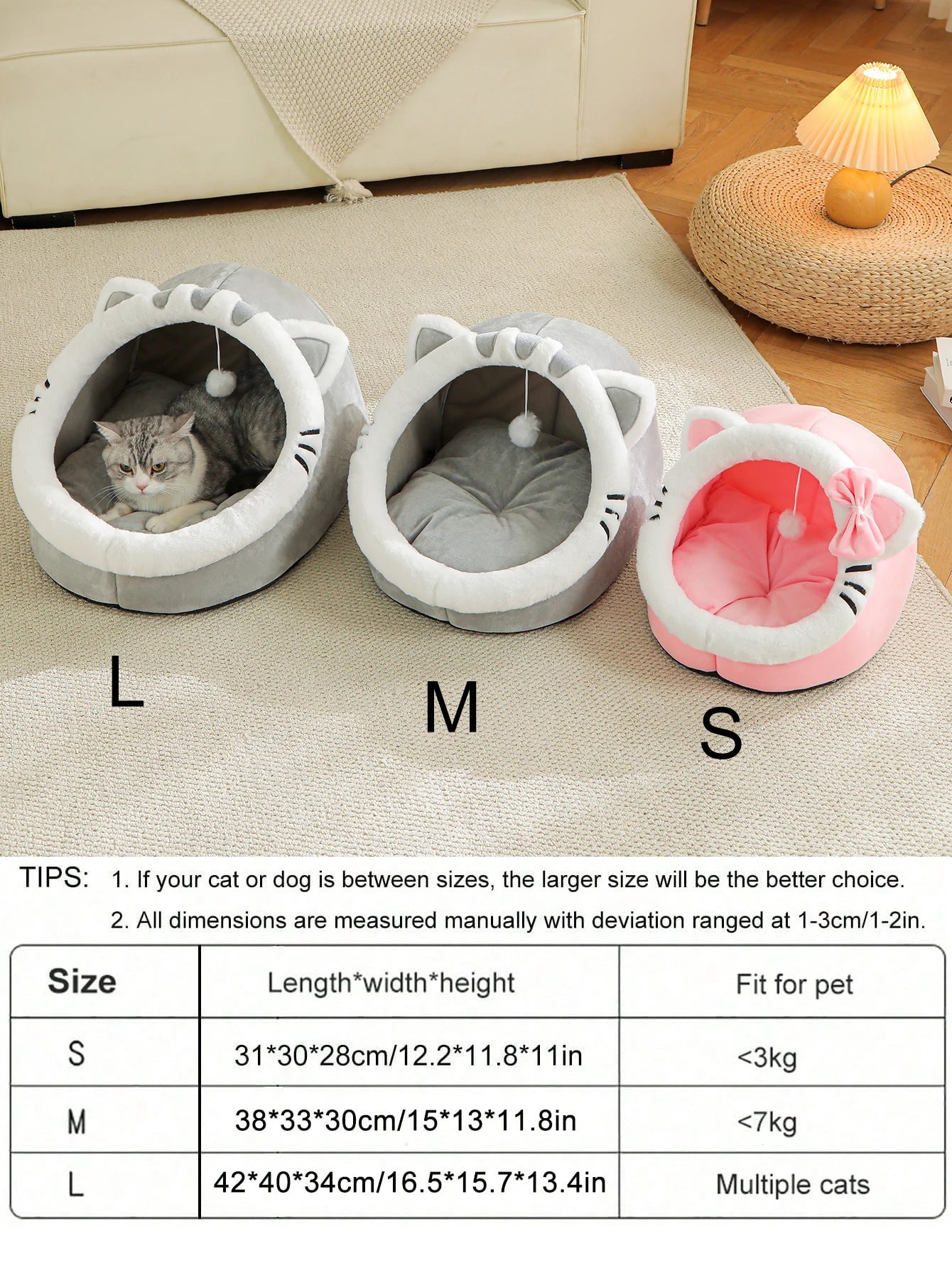 Cama para gatos universal Four Seasons, casa para gatos, cama para mascotas suave y cómoda, bolsa de dormir para cachorros, suministros para mascotas, tienda de campaña, cestas, casa