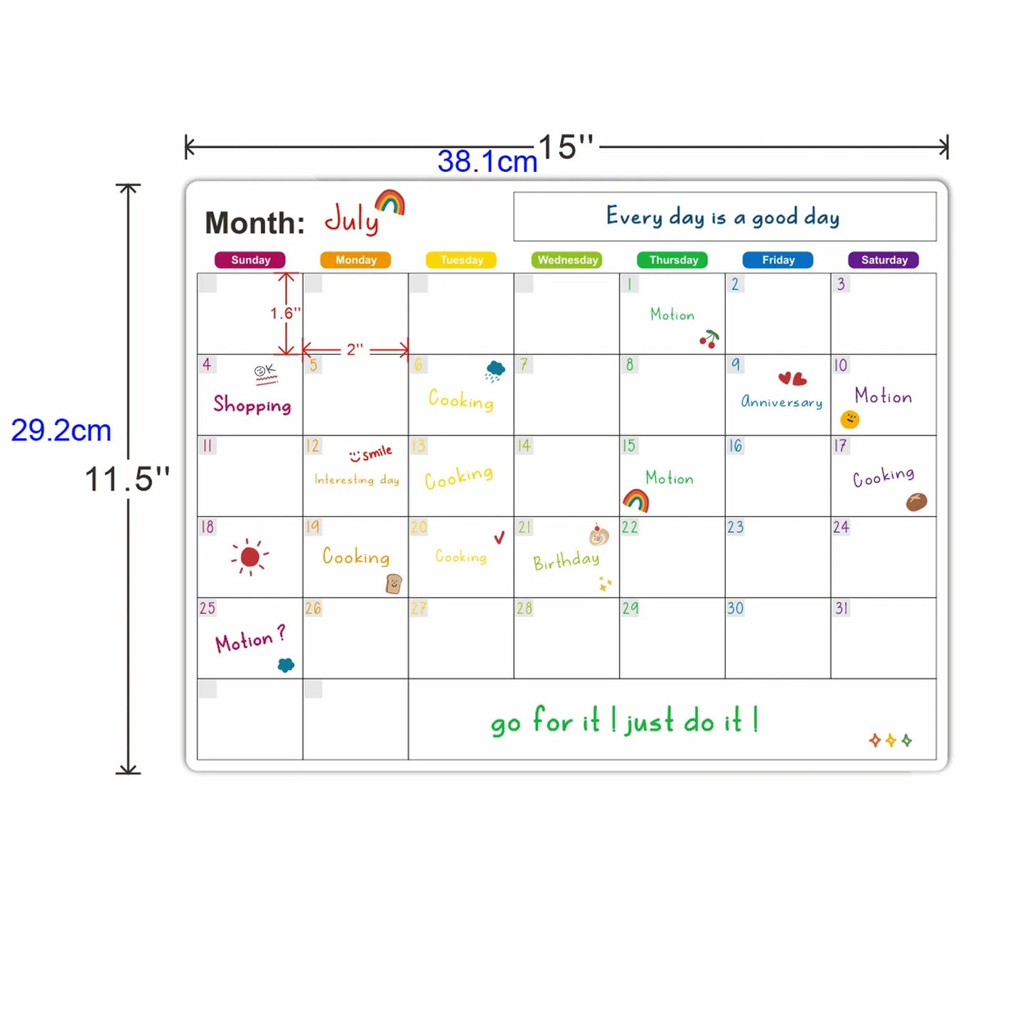 Magnetic Calendar For Fridge Monthly Weekly Planner Calendar Table Dry Erase Whiteboard Fridge Sticker Message Board Menu