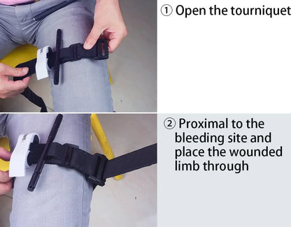 Tactical Emergency Tourniquet Aluminum Rod One-Handed Operation Spinning First-Aid Supplies Rescue Life Outdoor Survival Tool