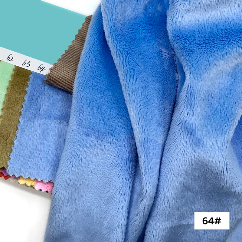 45x50cm 34~66# Plush Fabric For Sewing 5mm Pile Length 100 Polyester Hair Material For Popular Cotton Dolls DIY Handmade Fabric