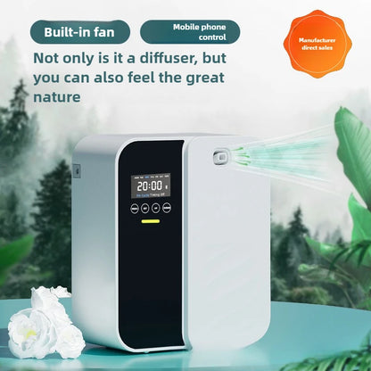 Difusor de aroma inteligente de 500 ml - Bluetooth, pulverización automática, cobertura de 1000 m³ y eliminación de olores para el hogar/comercial (hotel/bar/spa)