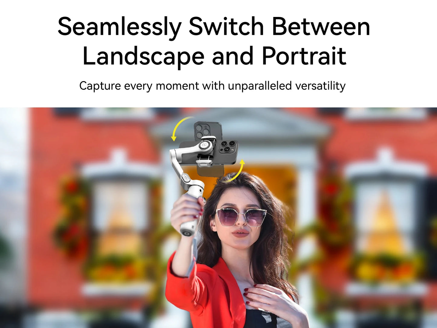 AOCHUAN Smart X2 Handheld Gimbal 3-Axis Stabilizer Built-in 20cm Extension Rod LED Display Phone Holder for iPhone Smartphone