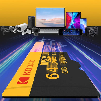 KODAK 100% Original Micro sd Card 32GB 64GB 128GB 256GB Microsd Memory Card Class10 SDXC U3 4K TF Card for Drone Phone