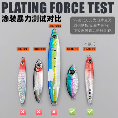 Mr JigginG Fast Sinking Metal Jig Lure 10/15/20/30/40g Saltwater Shore Casting Fishing Sea Bass Metal Jig Artificial Bait Tackle